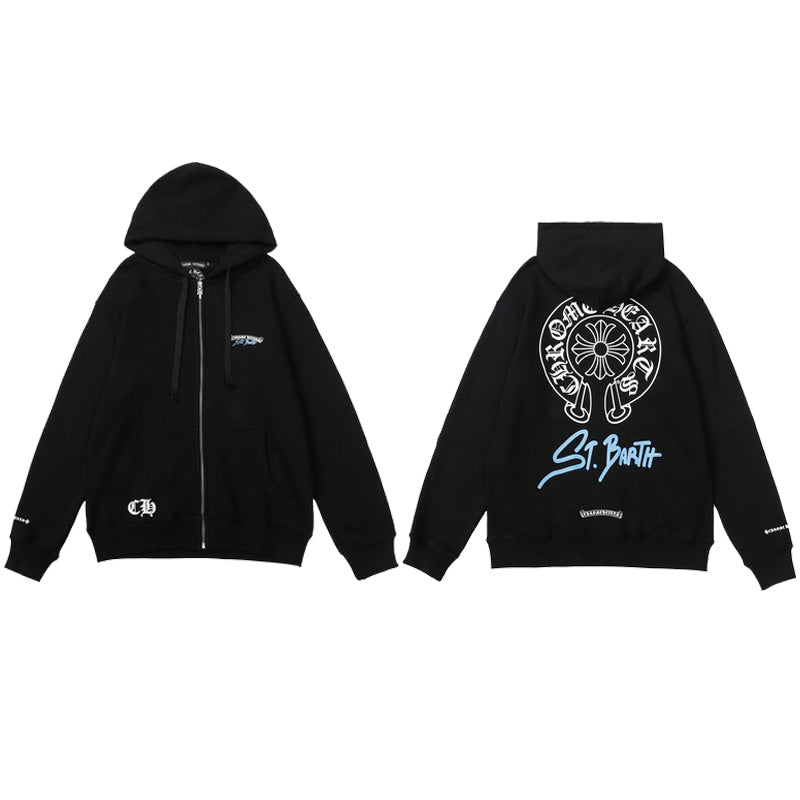 CH-ChromeHearts Zip Up Hoodie M8509