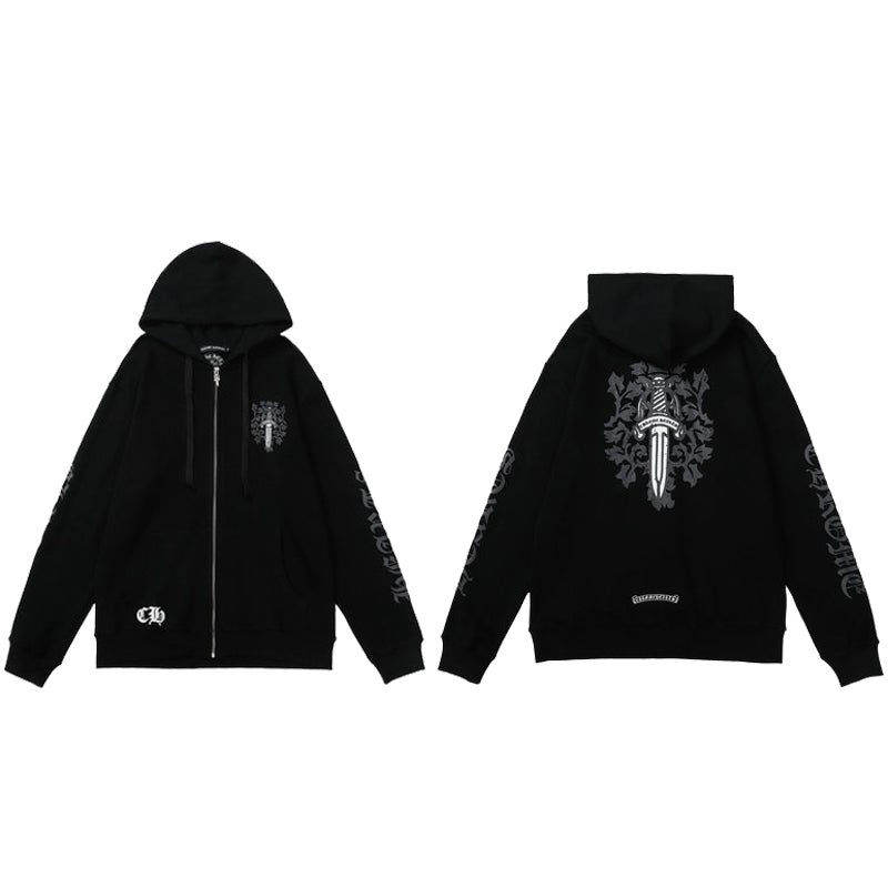 CH-ChromeHearts  Zip Up Hoodie M8509