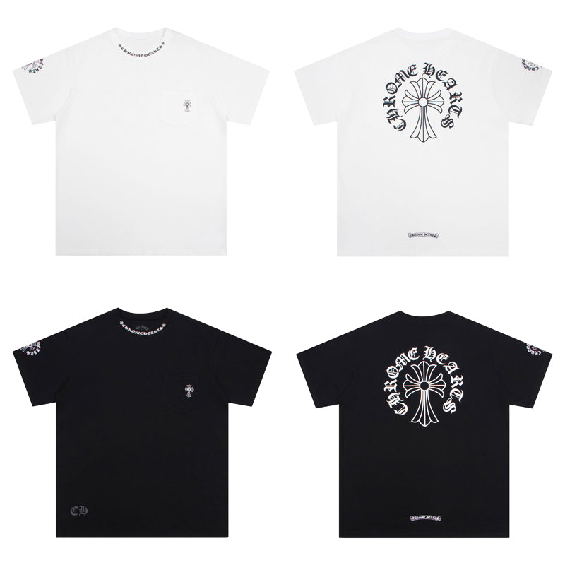 CH-ChromeHearts  Neck Logo T-shirt K6022