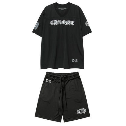 CH-ChromeHearts  New T-shirt and Shorts Suit 9996