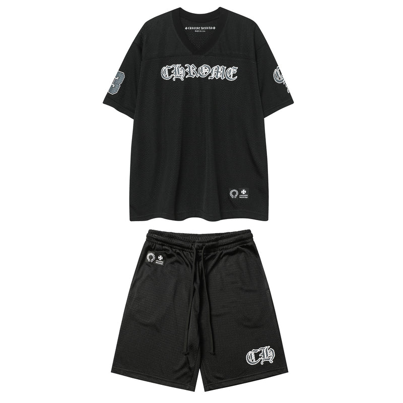 CH-ChromeHearts New T-shirt and  Shorts Suit 9996