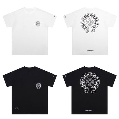 CH-ChromeHearts  Horse Shoe Logo Pocket T-Shirt K6013