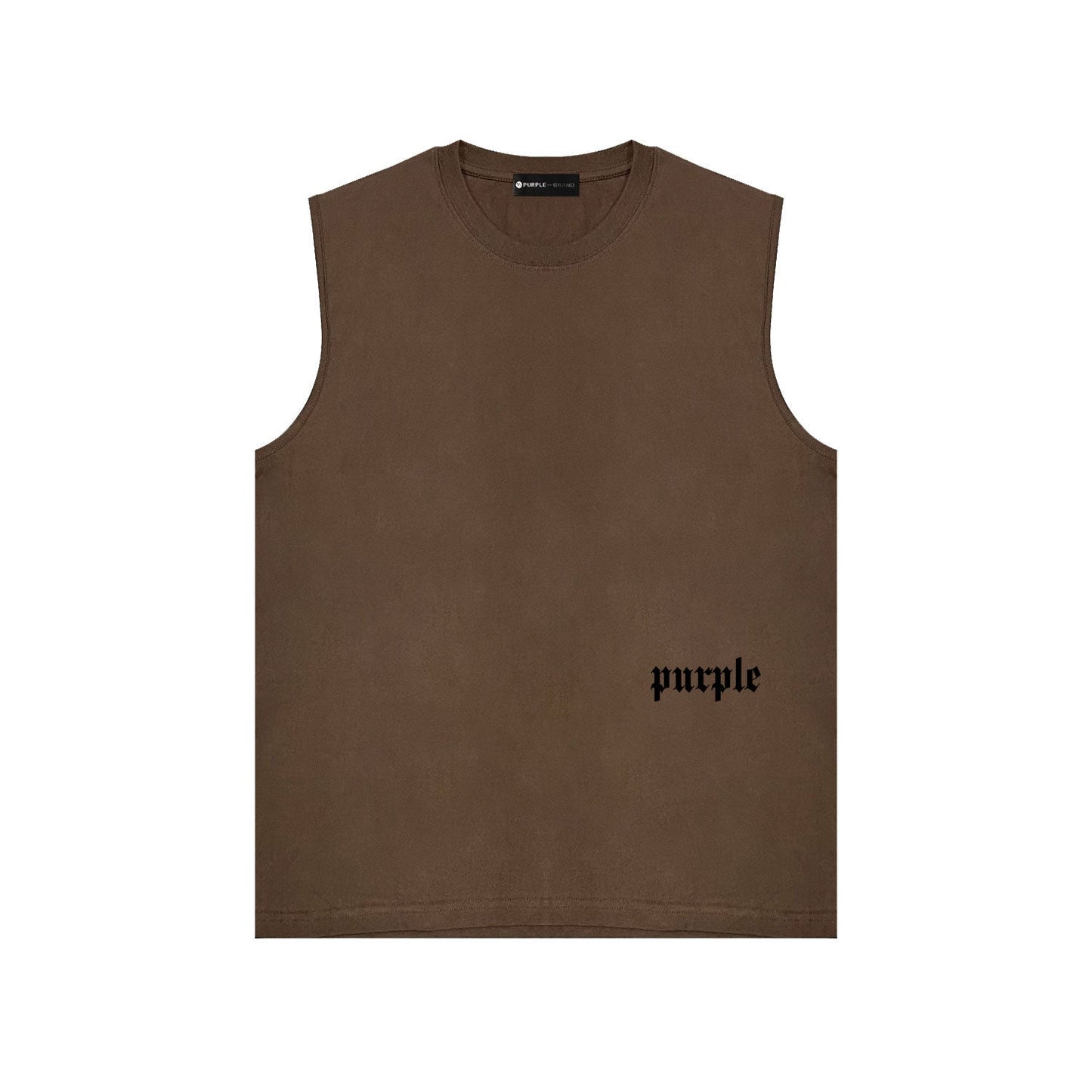 PURPLE-Purple Sleeveless T-Shirt  BPUR106#