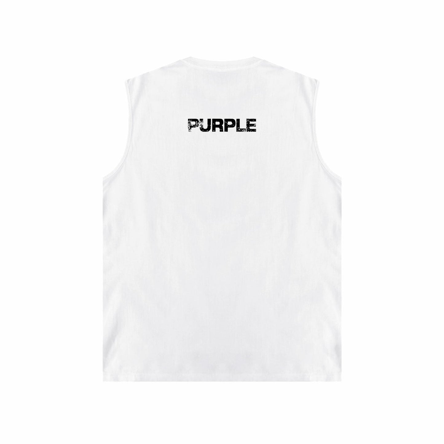 PURPLE-Purple Sleeveless T-Shirt  BPUR099#