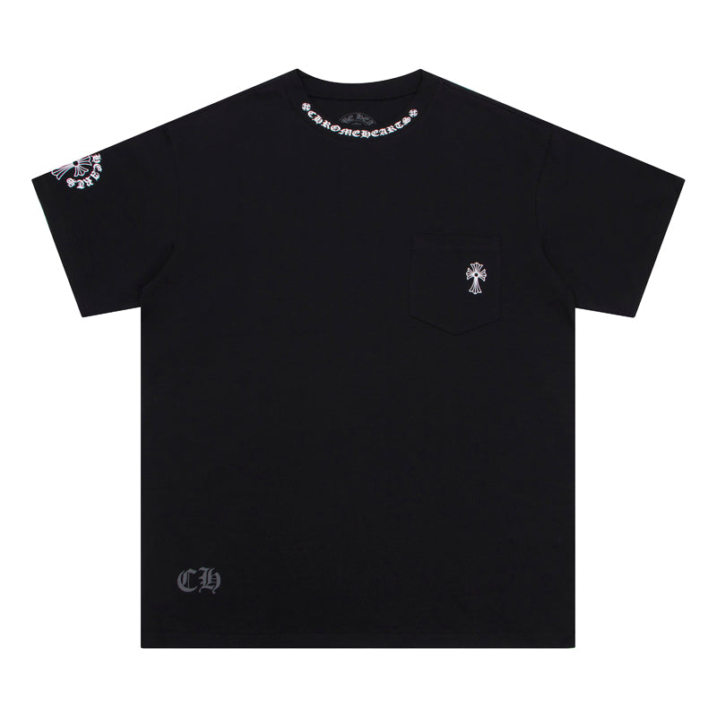 CH-ChromeHearts  Neck Logo T-shirt K6022