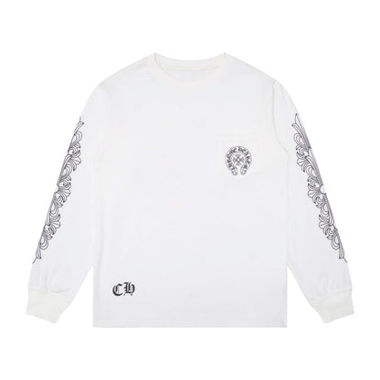 CH-ChromeHearts  Men's Long-Sleeve T-shirt Sweatshirt K8008