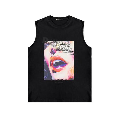 PURPLE-Purple  Sleeveless T-Shirt  BPUR118#