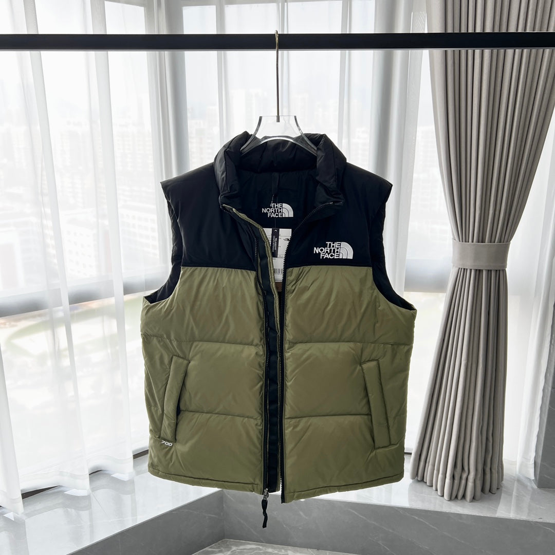 1996 vintage Nuptse padded packable jacket Vest down jacket